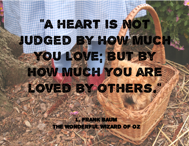 A heart is not judged by how much you love but by how much you are loved by others. - www.klermaine.com